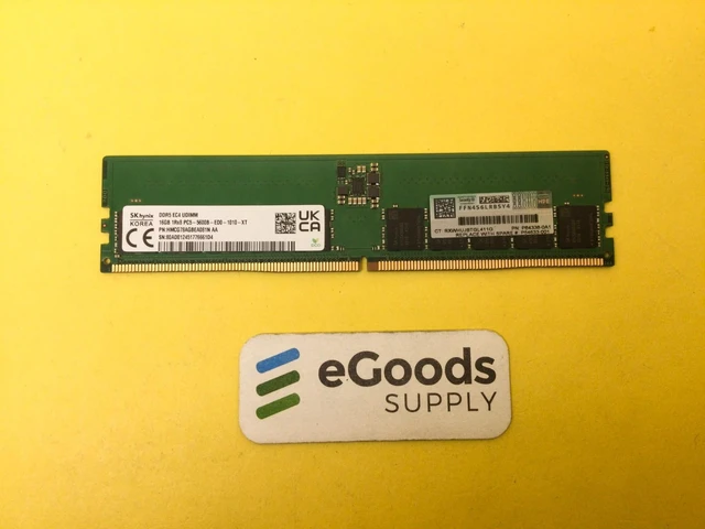 Main image of P64338-0A1 HPE 16GB 1Rx8 DDR5 PC5-5600B UDIMM Memory P64633-001