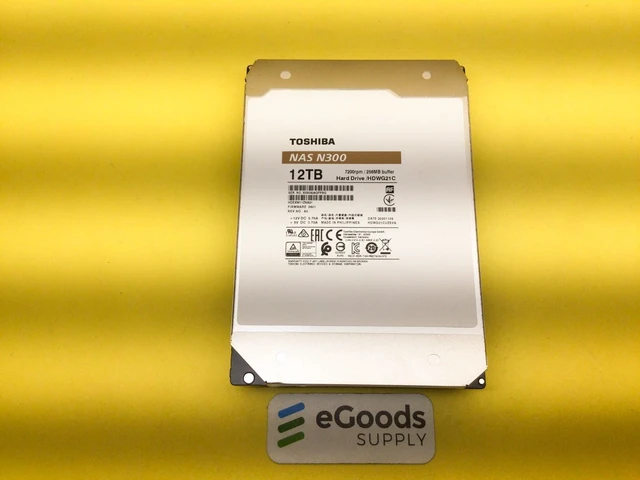 Main image of Toshiba HDWG21C N300 12TB 7200RPM SATA 6Gb/s 3.5'' NAS HDD