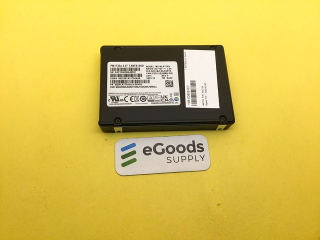 Alt view image 2 of 2 - MZ-WLR7T6B Netapp Samsung PM1733a 7.68TB NVME 2.5IN U.2 PCIE 2x2 Gen3 SSD