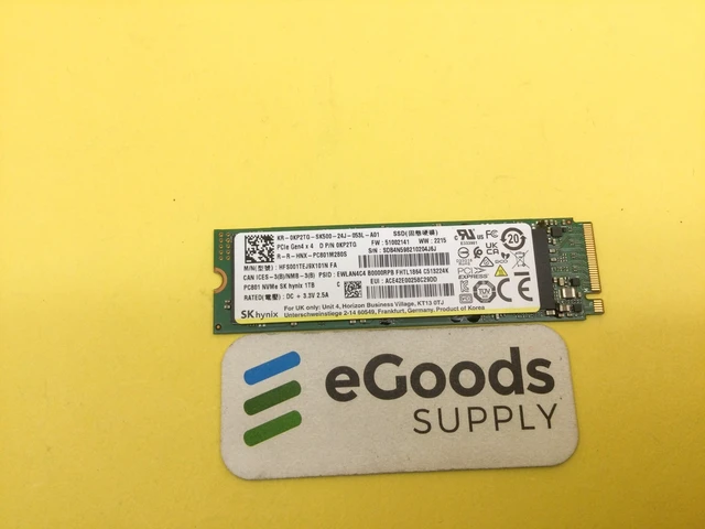 Main image of HFS001TEJ9X101N SK HYNIX PC801 SERIES 1TB PCIE 4.0 NVME M.2 2280 SSD KP2TG