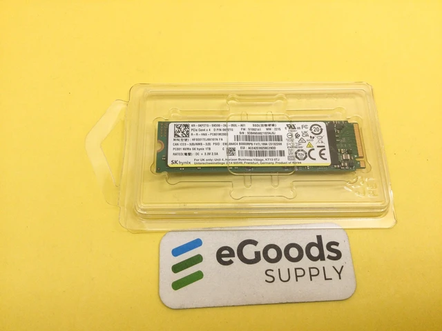 Alt view image 3 of 4 - HFS001TEJ9X101N SK HYNIX PC801 SERIES 1TB PCIE 4.0 NVME M.2 2280 SSD KP2TG