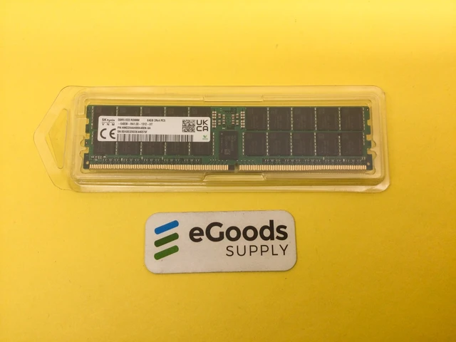 Alt view image 3 of 3 - HMCG94AHBRA480N SK HYNIX 64GB (1X64GB) 2RX4 PC5-6400B DDR5 RDIMM SERVER MEMORY