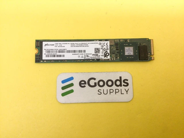 Main image of Micron 7300 Pro 1.92TB M.2 22110 NVMe PCIe Gen 3.0 x4 SSD MTFDHBG1T9TDF