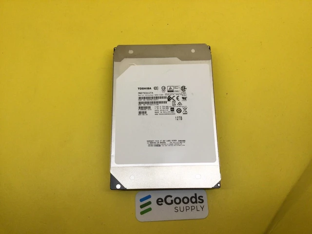 Main image of (NOT FOR HOME PC!) Toshiba 12TB 7200 RPM SAS 12Gbps 3.5'' 4Kn HDD MG07SCA12TA
