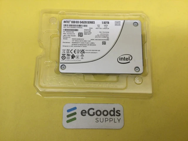 Main image of Intel D3-S4520 Series 1.92TB SATA 6Gbps 2.5in SSD SSDSC2KB019TZ