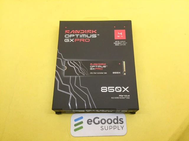 Main image of SANDISK Optimus GX PRO 850X 4TB PCIe 4.0 NVMe M.2 2280 SSD SDSP81400TAN