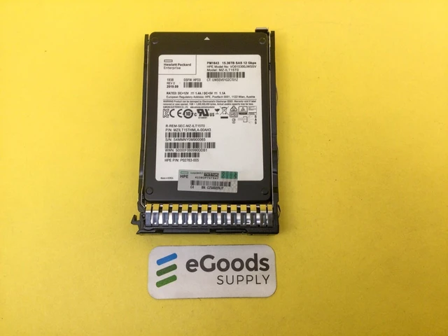 Main image of (NOT FOR HOME PC!) P06592-B21 HPE 15.36TB SAS 12G READ INTENSIVE SFF (2.5IN) SC DS SSD P08612-001