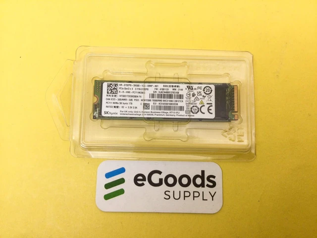 Alt view image 3 of 4 - SK Hynix 1TB NVME PCIe 3.0x 4 M.2 2280 Internal SSD HFS001TDE9X080N