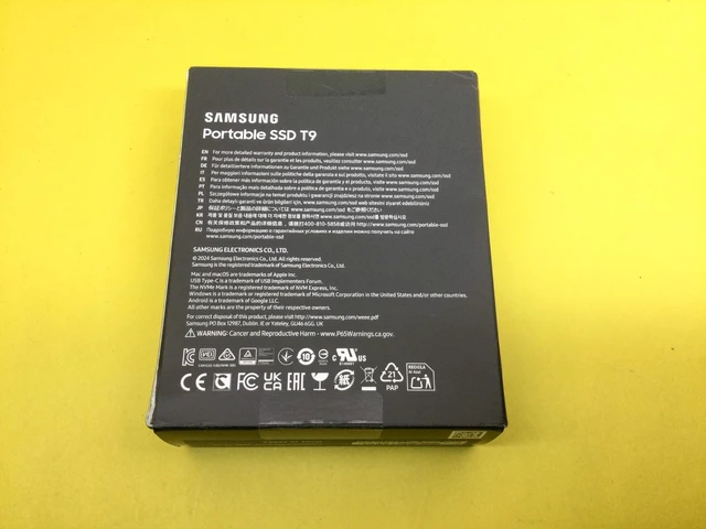 Alt view image 3 of 3 - MU-PG2T0B Samsung Portable SSD T9 2TB USB 3.2 Gen2x2 2000MB/s SSD F/S