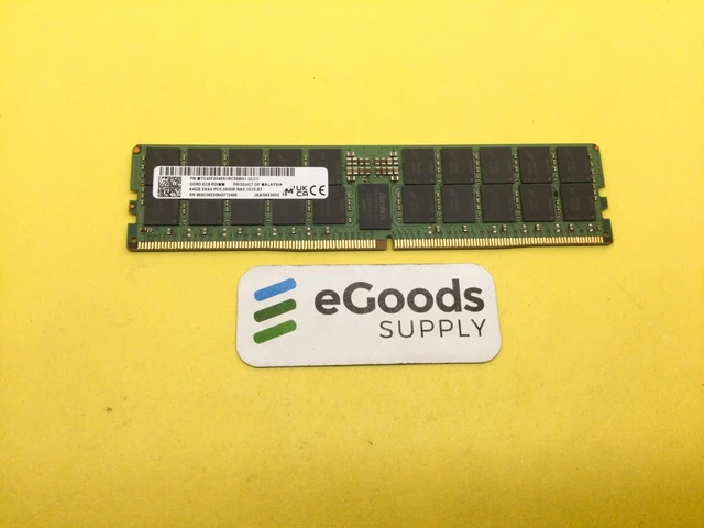 Main image of MICRON 64GB (1X64GB) 2RX4 PC5-5600B DDR5 RDIMM SERVER MEMORY MTC40F2046S1RC56BG1