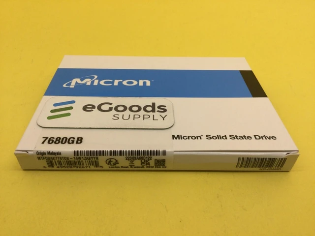Alt view image 2 of 3 - Micron 5300 PRO 7.68TB SATA 6Gb/s 2.5" 7680GB SSD MTFDDAK7T6TDS