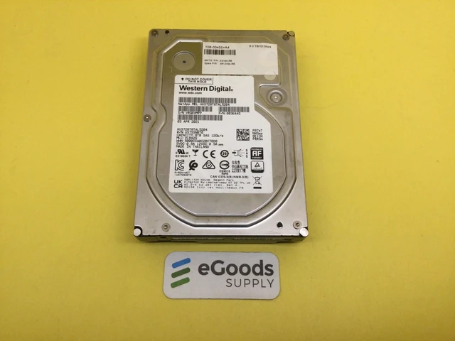 Main image of (NOT FOR HOME PC!) X318A-R6 Netapp HGST 8TB 7.2K SAS 12Gb/s 3.5in HDD 108-00455+A1