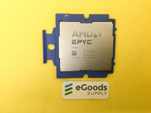 Main image of AMD EPYC 9335 3GHZ 32-CORE 64Threads 128MB 210W SP5 CPU 100-000001149 UNLOCK