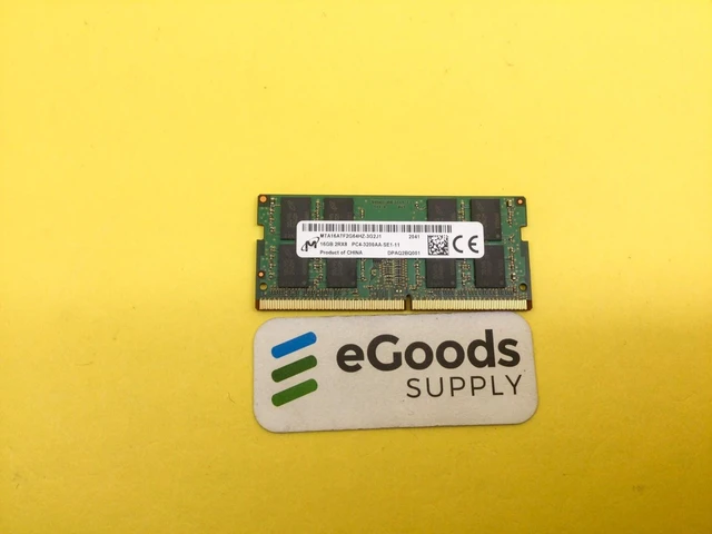 Main image of Micron 16GB 2Rx8 PC4-3200AA DDR4 SODIMM Laptop Memory MTA16ATF2G64HZ-3G2J1