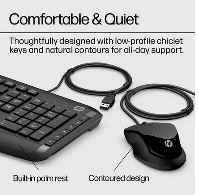 Alt view image 6 of 7 - HP Pavilion Keyboard and Mouse 200,Black,USB 2.0 (9DF28AA#ABL)
