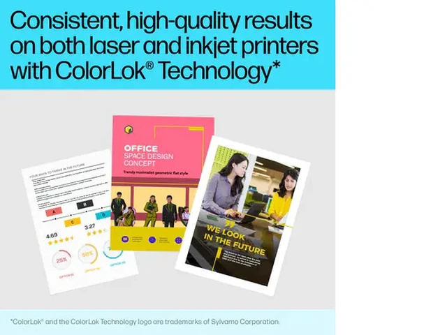 Alt view image 5 of 5 - HP 40-lb Heavyweight Project Paper | 250 Sheets | Letter | 8.5 x 11 in