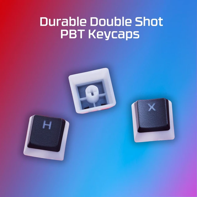 Alt view image 5 of 7 - HyperX Pudding Keycaps 2 - Full Key Set - PBT - Black (US Layout)