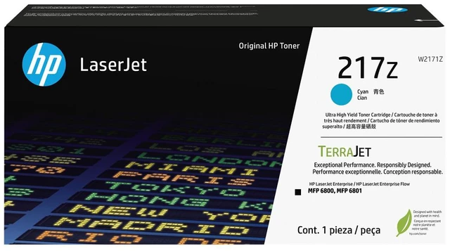 Main image of HP 217Z Ultra High Yield Cyan Original LaserJet Toner Cartridge, ~24,000 pages,