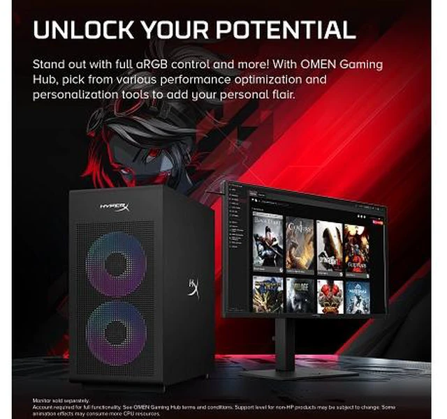 Alt view image 7 of 7 - HyperX HyperX OMEN Desktop Intel Core Ultra 7, 32 GB;2 TB SSD Windows 11 Home