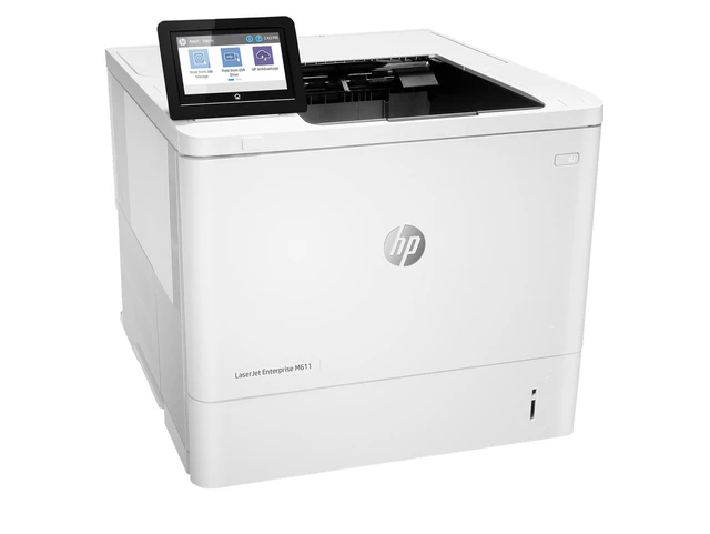 Alt view image 4 of 7 - HP LaserJet Enterprise M611dn Laser Printer, Black And White Mobile Print Up to