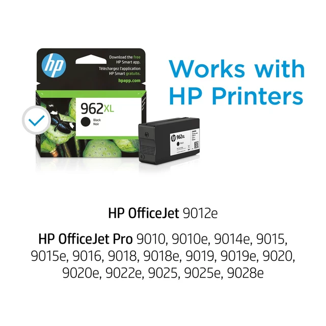 Alt view image 5 of 7 - HP 962XL High Yield Black Original Ink Cartridge, ~2,000 pages, 3JA03AN#140