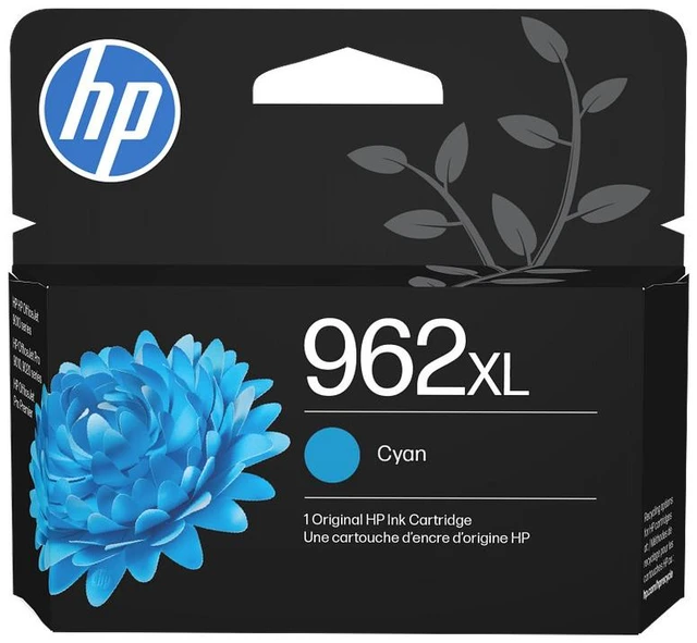 Main image of HP 962XL High Yield Cyan Original Ink Cartridge, ~1,600 pages, 3JA00AN#140