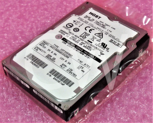 Alt view image 2 of 2 - (NOT FOR HOME PC!) HUC156060CSS200 0B28953 Hitachi 600GB 15000RPM 12Gb/s 2.5" SAS HDD Hard Drive
