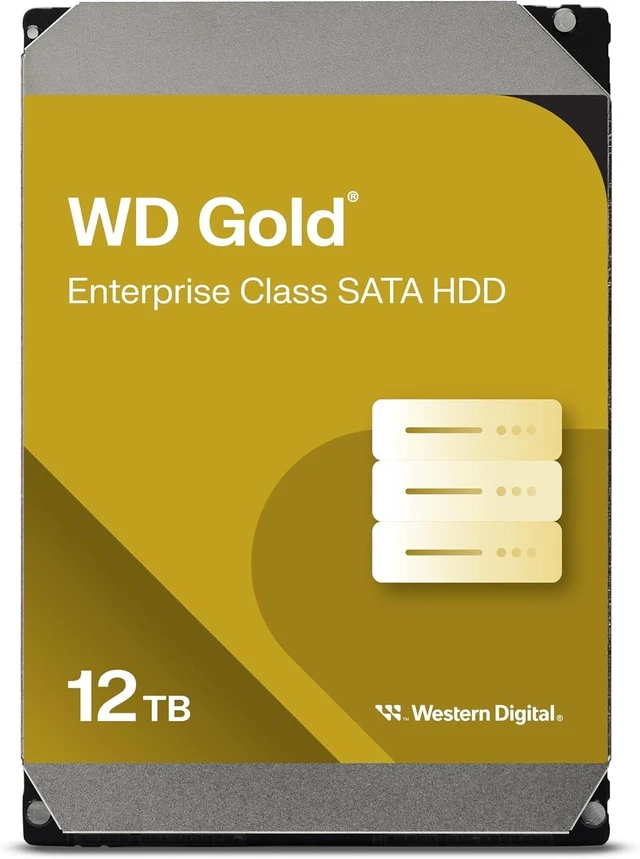 Main image of WD Gold 12TB Enterprise Class SATA HDD 7200RPM 512MB Cache 3.5" Internal HDD