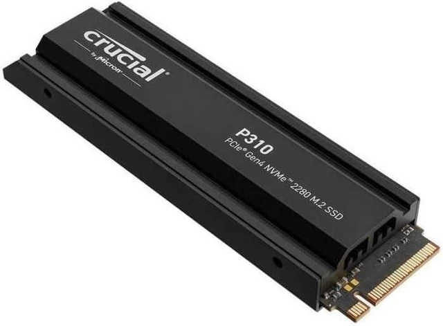 Main image of Crucial P310 1TB PCIe Gen4 NVMe M.2 2280 SSD Heatsink Gaming CT1000P310SSD5-01