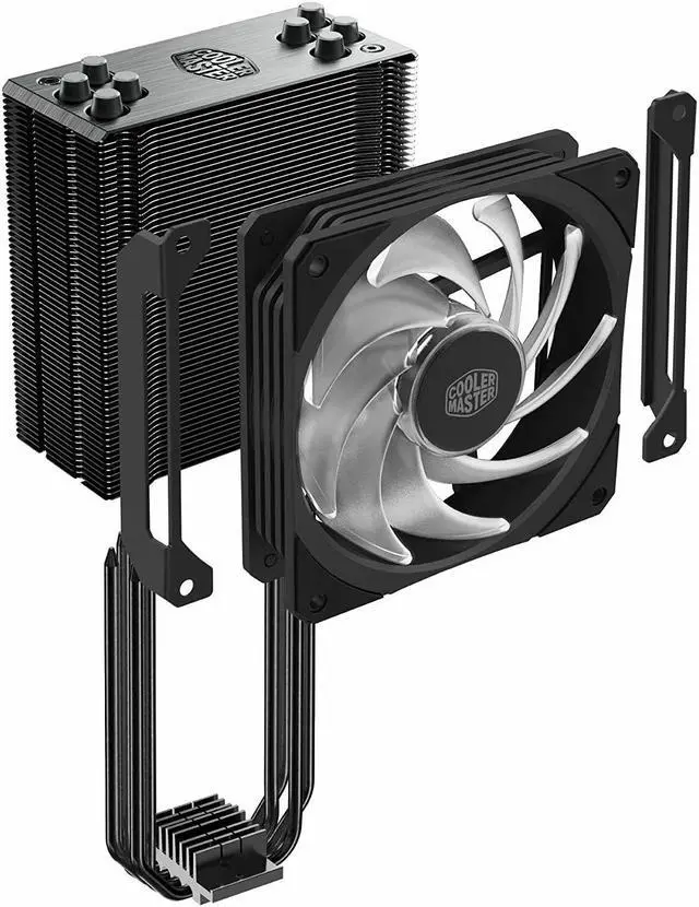 Alt view image 4 of 7 - Cooler Master Hyper 212 RGB Black Edition CPU Air Cooler w/ SF120R 120mm RGB