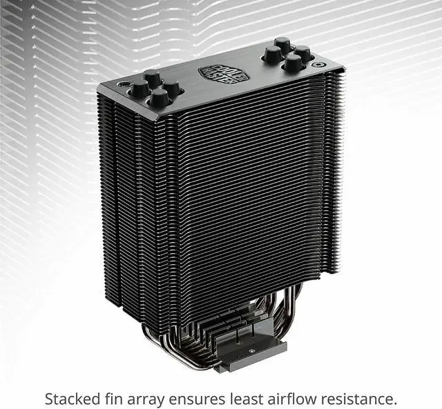 Alt view image 5 of 7 - Cooler Master Hyper 212 RGB Black Edition CPU Air Cooler w/ SF120R 120mm RGB