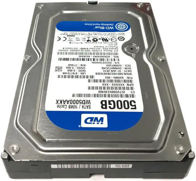 Alt view image 4 of 8 - Western Digital WD5000AAKX 500GB 16MB 7200RPM 3.5" SATA 6Gb/s Desktop Hard Drive