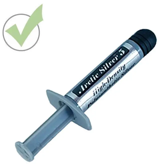 Alt view image 3 of 3 - Arctic Silver 5 Thermal Compound Paste 3.5g Grams w/ ArctiClean 60 ML Kit