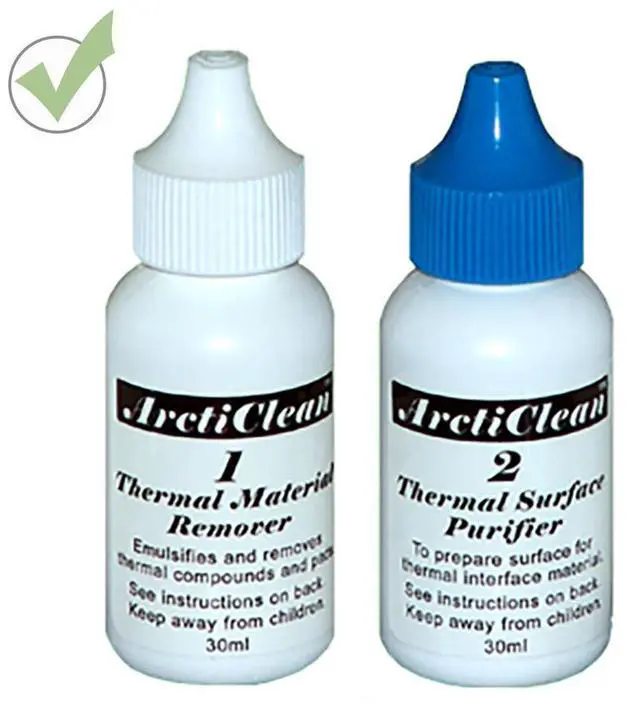Alt view image 2 of 3 - Arctic Silver 5 Thermal Compound Paste 3.5g Grams w/ ArctiClean 60 ML Kit