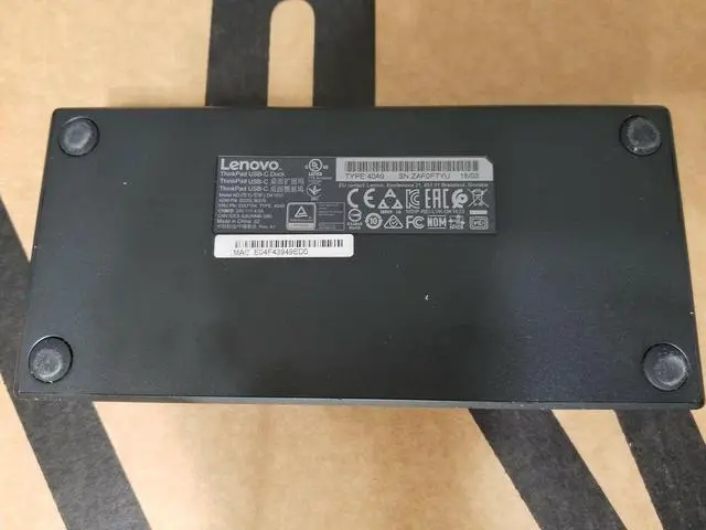 Alt view image 5 of 6 - Lenovo Thinkpad USB-C Dock US - 40A90090US Docking Station 40A9 DK1633