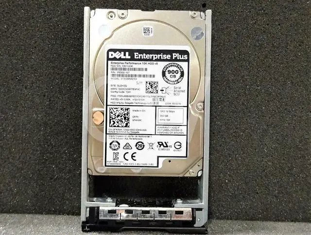 Main image of (NOT FOR HOME PC!) F4VMK 0F4VMK Dell EQL 900GB 10K 12Gbps 2.5" SAS Hard Drive ST900MM0168 W/Caddy