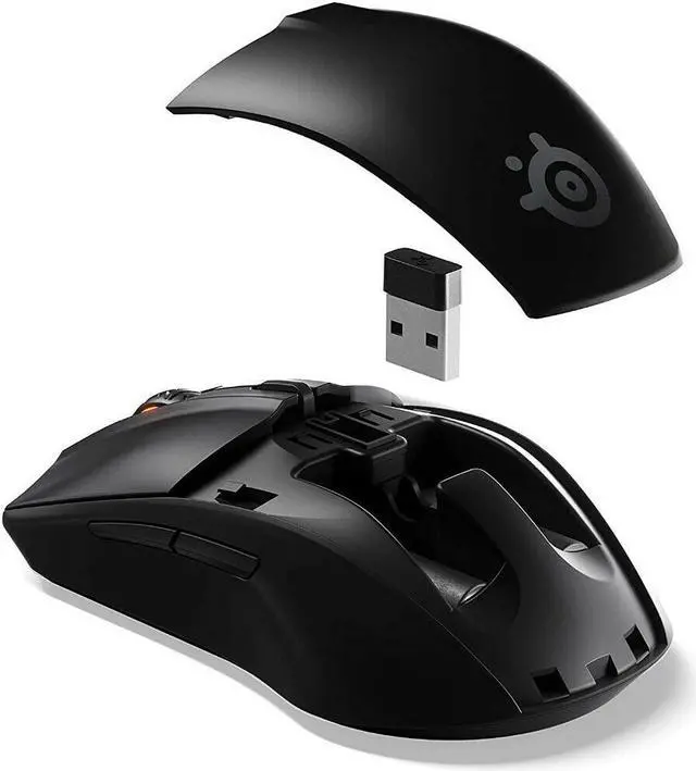 Alt view image 6 of 7 - SteelSeries Rival 3 Wireless Gaming Mouse Dual Wireless USB/Bluetooth