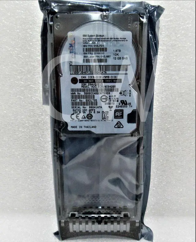 Main image of (NOT FOR HOME PC!) 01NN120 01EJ723 01EJ867 LENOVO V3700 V2 1.8TB 10K RPM 12Gbps 2.5" SAS Hard Drive - OEM