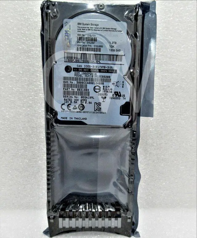 Main image of (NOT FOR HOME PC!) 01EJ587 01EJ721 01EJ866 IBM V3700 V2 1.2TB 10K RPM 12Gbps 2.5" SAS Hard Drive - OEM