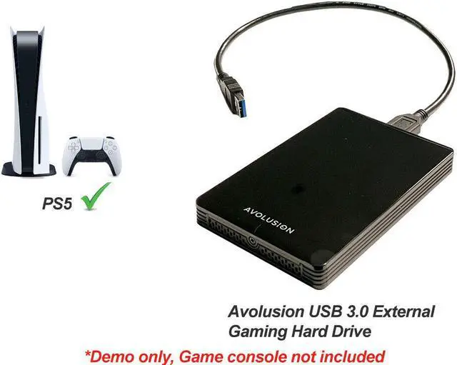 Alt view image 7 of 7 - Avolusion HD250U3-Z1-PRO 1TB USB 3.0 Portable External Gaming PS5 Hard Drive