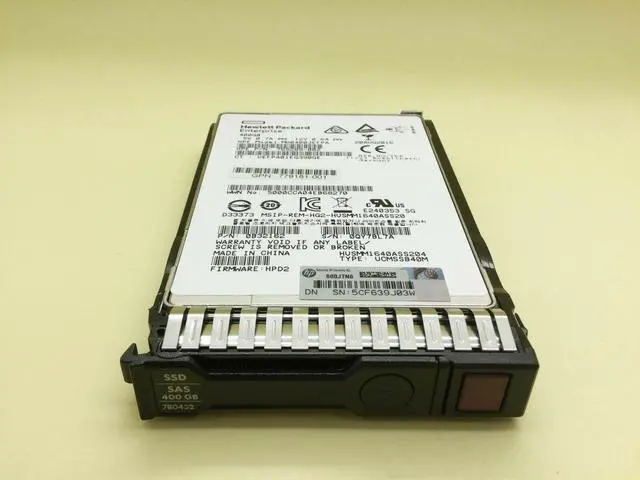 Alt view image 2 of 2 - 779168-B21 HPE 400GB SAS 12G WRITE INTENSIVE SFF (2.5IN) SC SSD 780432-001