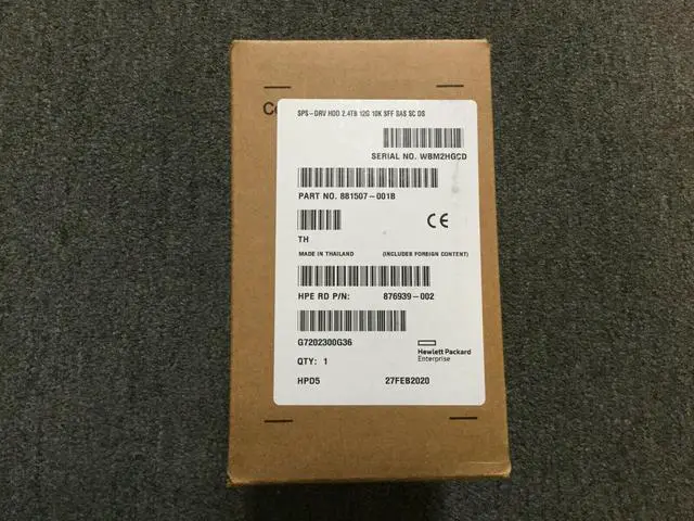 Alt view image 4 of 6 - (NOT FOR HOME PC!) 881457-B21 HPE 2.4TB 10K 12G SFF 2.5" SAS SC HDD 881507-001 New Sealed Spare - OEM