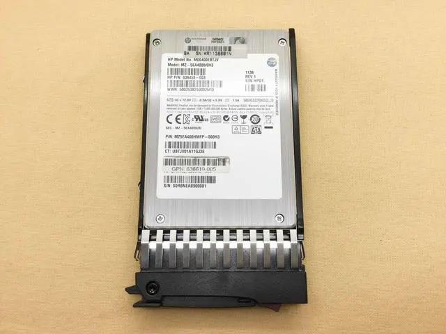 Main image of 636597-B21 HP 400GB 3G SATA MLC 2.5in EM SSD 637072-001