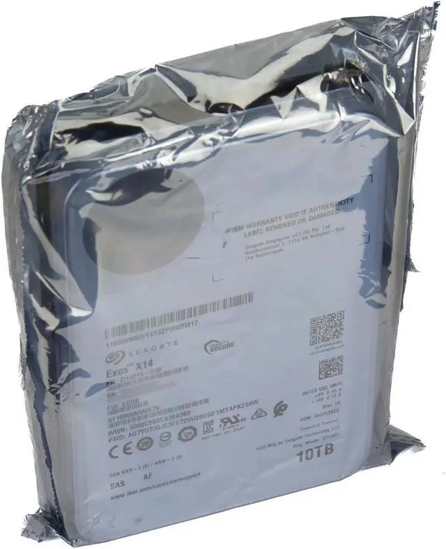 Alt view image 4 of 6 - (NOT FOR HOME PC!) 10TB SAS 12Gb/s 256MB Seagate EXOS X14 ST10000NM0578 Enterprise IBM - OEM