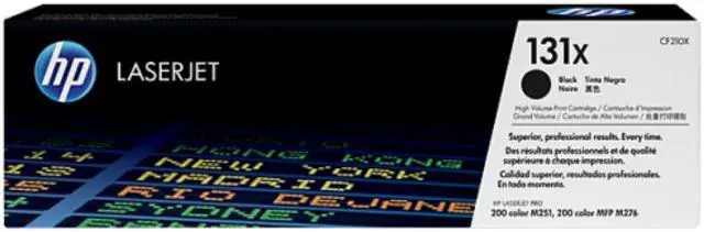 Alt view image 2 of 2 - HP 131X High Yield Black Original LaserJet Toner Cartridge, ~2400 pages, CF210X - OEM