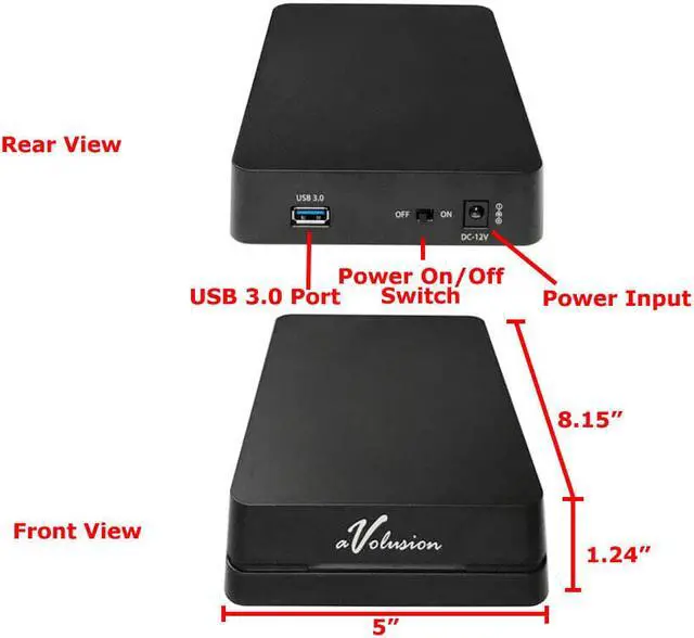 Alt view image 2 of 5 - Avolusion 2TB HDDGear Pro USB 3.0 External Gaming Hard Drive -PS4, PS4 Slim Pro