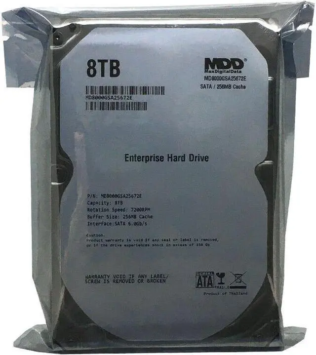 Alt view image 4 of 4 - MDD 8TB 7200 RPM 256MB Cache SATA 6.0Gb/s 3.5" Internal Enterprise Hard Drive - OEM