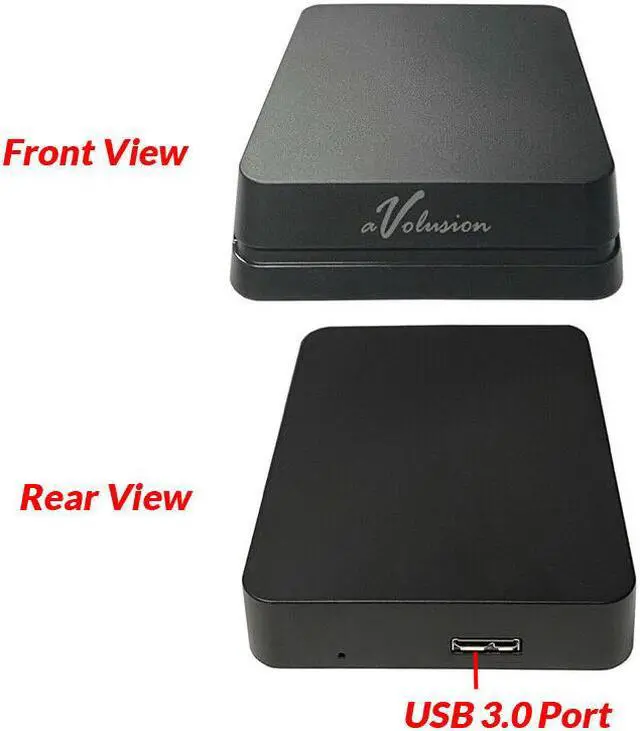 Alt view image 5 of 6 - Avolusion Mini HDDGear Pro 640GB USB 3.0 External Hard Drive (For Xbox One X, S)