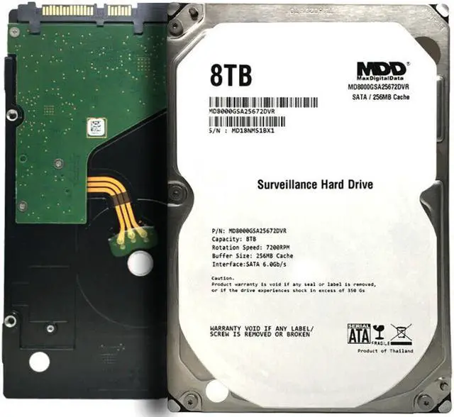 Main image of MDD 8TB 7200RPM 256MB Cache SATA 6.0Gb/s 3.5" Hard Drive for Surveillance HDD