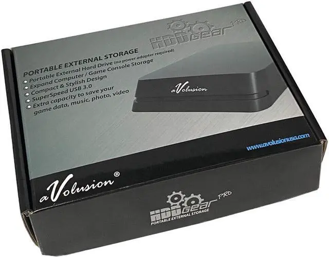Alt view image 3 of 6 - Avolusion Mini HDDGear Pro 640GB USB 3.0 External Hard Drive (For Xbox One X, S)